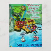 Carte Louisiana USA (Devant)