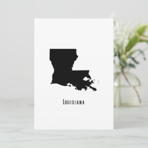 Carte Louisiane - Noir et Blanc Moderne Louisiane