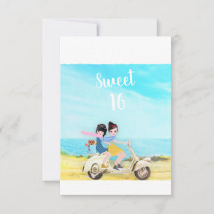Carte Loulou & Ting * Happy Birthday Sweet 16 Girls Card