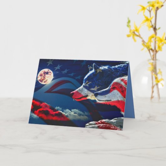 Carte Loup (Fleur jaune)