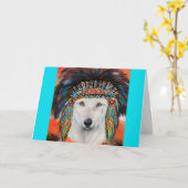 Carte Loup Blanc (Fleur jaune)
