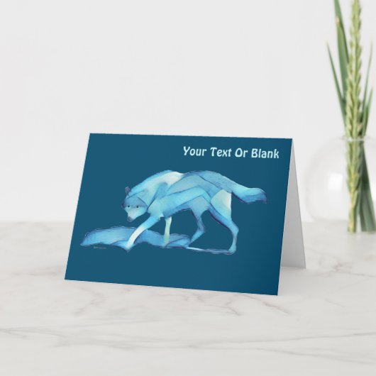 Carte Loup bleu (Devant)