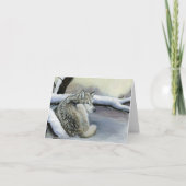 Carte Loup dans la Snow Art Note (Devant)