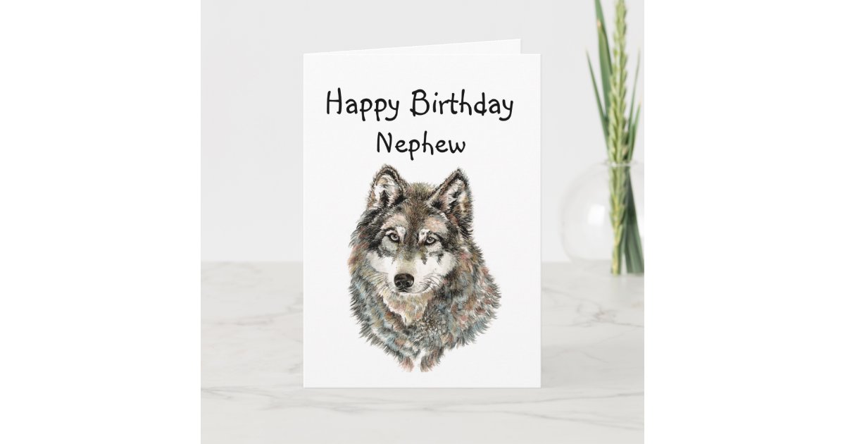 Carte Loup D Humour De Neveu De Joyeux Anniversaire Zazzle Be