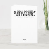 Carte Loup et bébé ourlet à l'anniversaire de la Lune (Dos)