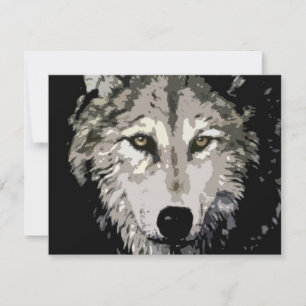 Carte Loup gris