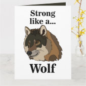 Carte Loup gris (Fleur jaune)