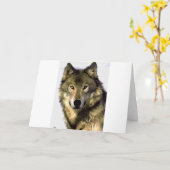 Carte Loup gris (Fleur jaune)