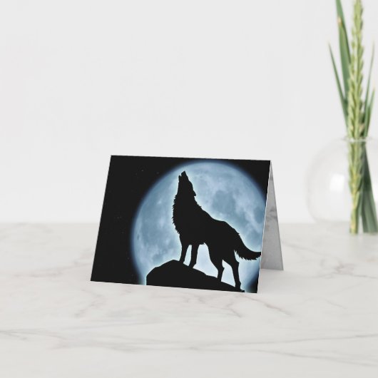 Carte Loup hurlant (Devant)