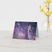 Carte Loup hurlant (Fleur jaune)