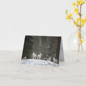 Carte Loup hurlant (Fleur jaune)