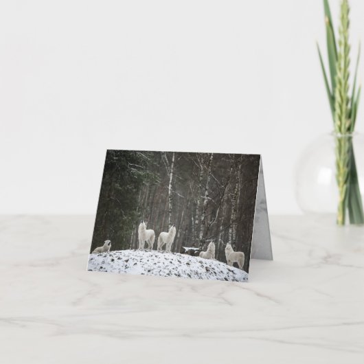 Carte Loup hurlant (Devant)