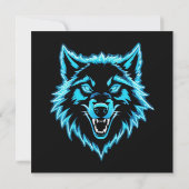Carte Loup Néon (Dos)