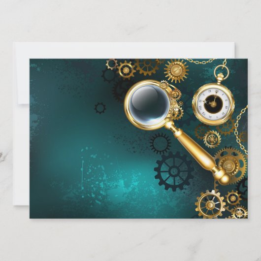 Carte Loupe en style Steampunk (Devant)