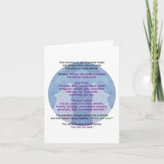 Carte Loups de lutte (Devant)