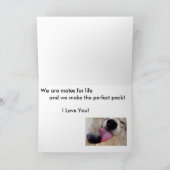 Carte Loups - Joyeux anniversaire - Pour partenaire (Intérieur)