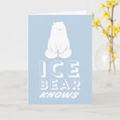 Carte L'Ours De Glace Connaît (Fleur jaune)
