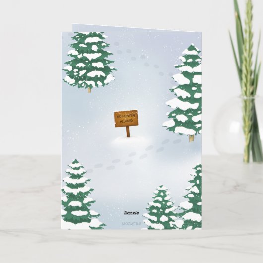 Carte L'Ours Des Neiges Salutation Personnalisée (Dos)