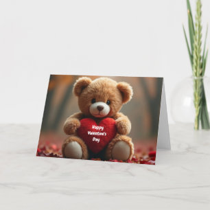 Carte L'ours en peluche de la Saint-Valentin