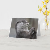 Carte Loutre de rivière (Fleur jaune)