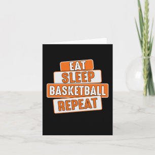 Carte Louveur de basket-ball Mangez Sleep Basketball Rép