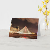 Carte Louvre, Paris, France, photo pittoresque (Fleur jaune)