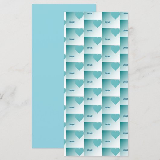 Carte Love. (Devant / Derrière)