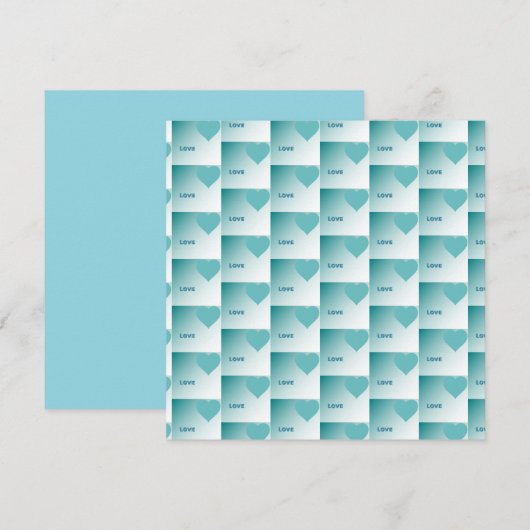 Carte Love. (Devant / Derrière)