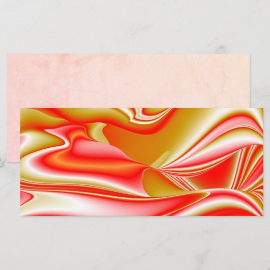 Carte Love and Gold Abstrait 3D Rainbowart (Devant / Derrière)