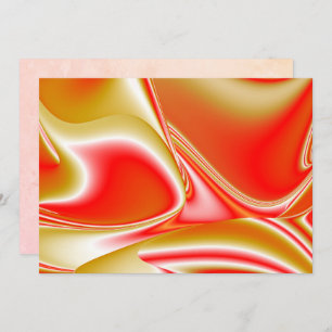 Carte Love and Gold Abstrait 3D Rainbowart