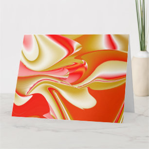 Carte Love and Gold Abstrait 3D Rainbowart