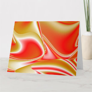 Carte Love and Gold Abstrait 3D Rainbowart