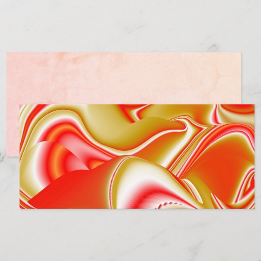 Carte Love and Gold Abstrait 3D Rainbowart (Devant / Derrière)