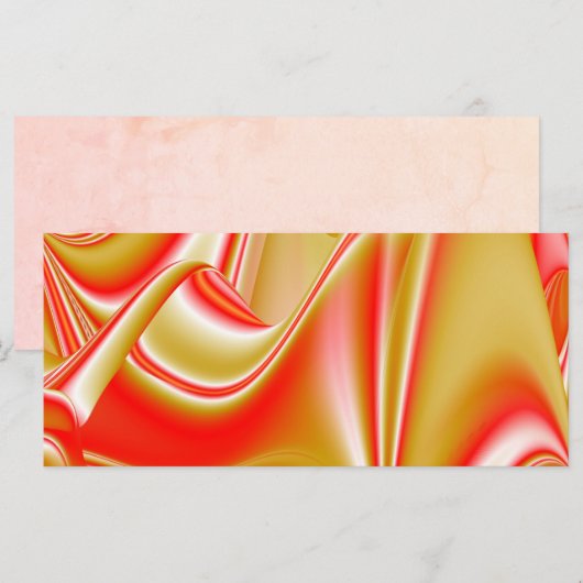 Carte Love and Gold Abstrait 3D Rainbowart (Devant / Derrière)