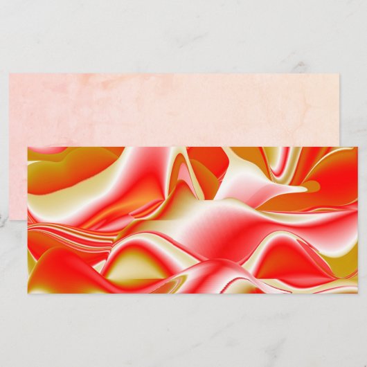 Carte Love and Gold Abstrait 3D Rainbowart (Devant / Derrière)