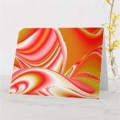 Carte Love and Gold Abstrait 3D Rainbowart (Fleur jaune)