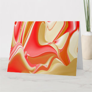 Carte Love and Gold Abstrait 3D Rainbowart
