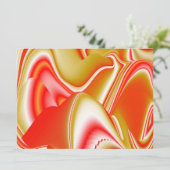 Carte Love and Gold Abstrait 3D Rainbowart (Debout devant)