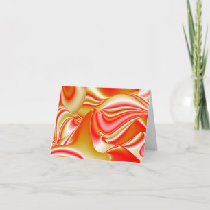Carte Love and Gold Abstrait 3D Rainbowart