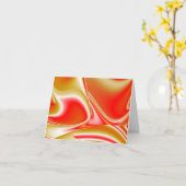 Carte Love and Gold Abstrait 3D Rainbowart (Fleur jaune)