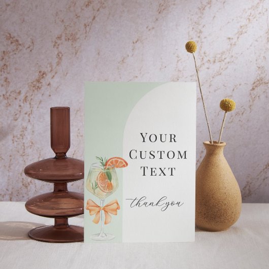 Carte Love At First Spritz Custom Bridal Shower Sign