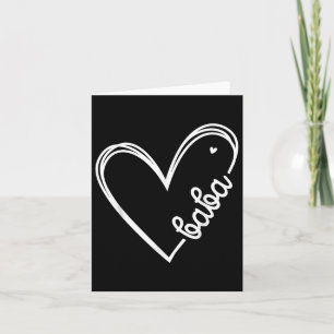Carte Love Baba Heart Men Fête des pères Anniversaire