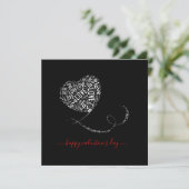 Carte Love Balloon Word Art Saint Valentin (Debout devant)
