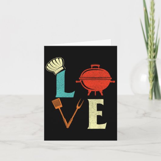 Carte Love Bbq Lover Pitmaster Grill Grill Barbecue (Devant)