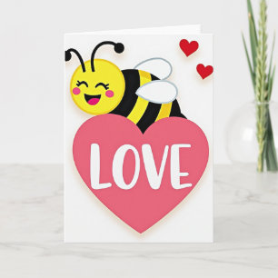 Carte Love Bee Heart