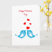 Carte Love Birds Adolescent Premier Amour Saint-Valentin (Fleur jaune)