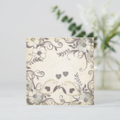 Carte Love Birds Mariage (vide) (Debout devant)