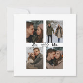 Carte Love Birds Photo Collage Card for Couples (Devant)