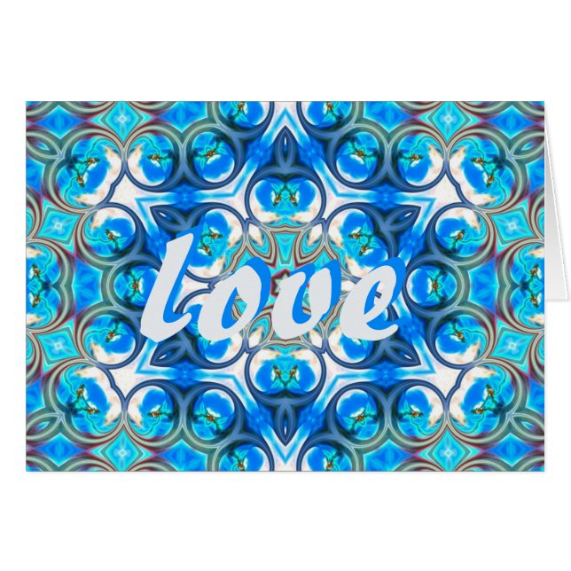 Carte Love BluAqu (Devant horizontal)