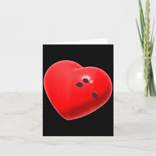 Carte Love Bowling Ball Hearts Bowling Lover Valentine's (Devant)